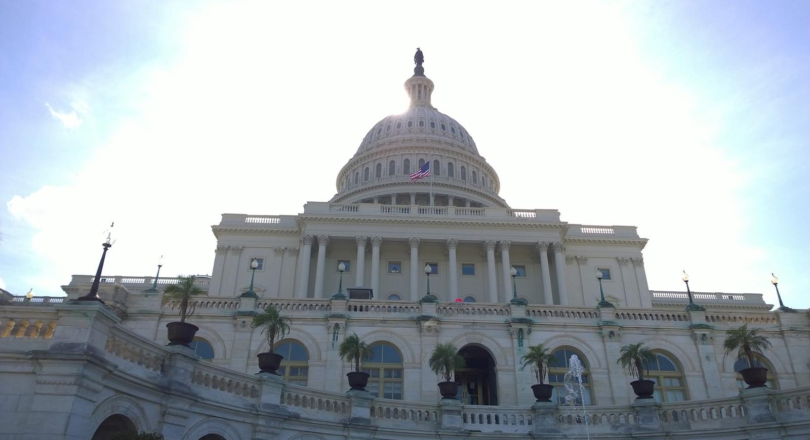 Photo of the Capitol Building in Washington DC. 